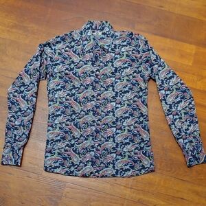 Madcap England 60s Style Paisley Long Sleeve Shirt